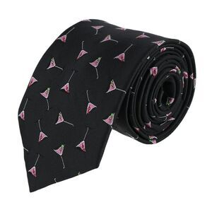 CTM Men's Martini Glass Tie